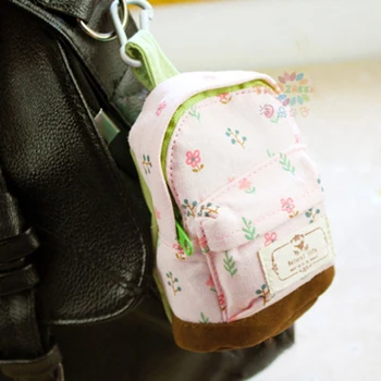 

Mini Floral Pencil bag School case mini wallet Coin purse Flower School bag change purse Stationary School Supplies Pen Box 1pcs