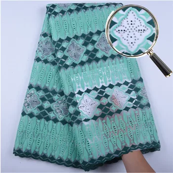 

Embroidered Nigerian Cotton French Tulle Milk Silk Lace Fabric High Quality Embroidery African French Net Lace Fabric A1600