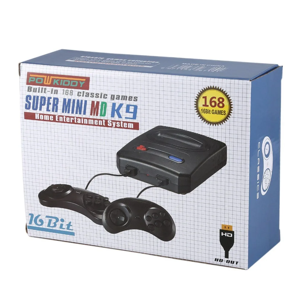 Powkiddy Hd Hdmi 16 бит Ретро Классическая консоль видео игра для Sega Pal/Ntsc Поддержка