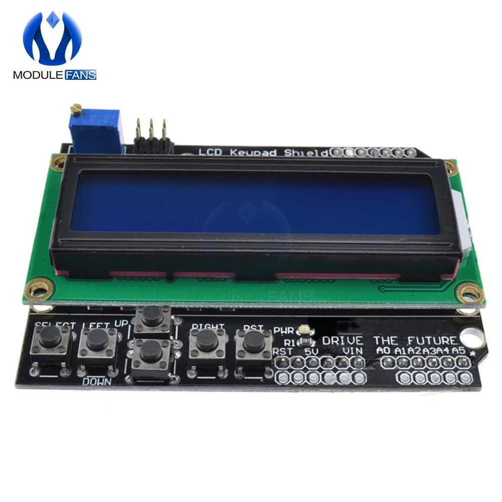 Экран клавиатуры для Arduino 1602 ЖК дисплей ATMEGA328 ATMEGA2560 Raspberry Pi UNO R3 синий экран модуль