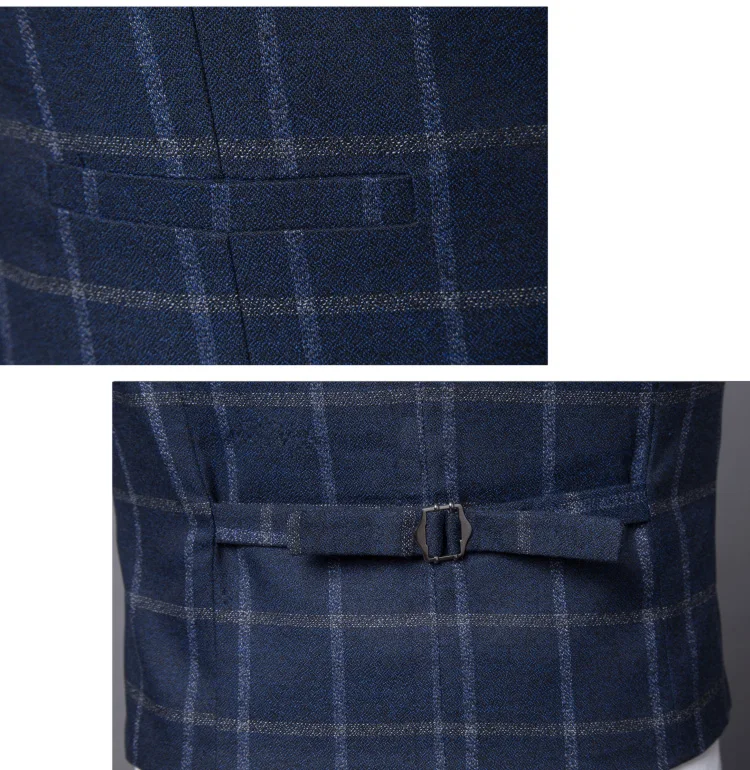2018 Осень slim fit мужские пиджаки мода Блейзер костюм куртка для мужчин 3 шт. комплект (пальто + жилет + брюки) мужские пальто свадебное платье