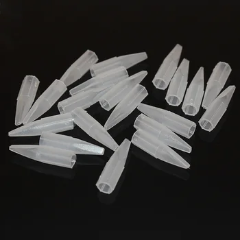 

YILONG 100pcs Eyebrow 5F Tattoo Needle Tips For Permanent Makeup Plastic Tattoo Caps Matched For Needles