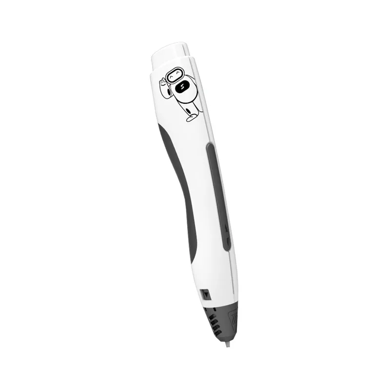 SL-400 Высококачественная интеллектуальная 3D Ручка для рисования, превосходная 3D Ручка для печати, усовершенствованная 3D Ручка с держателем безопасности - Цвет: Белый