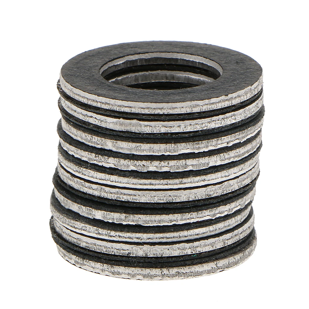 10pcs Engine Oil Drain Plug Crush Washer Gaskets for Toyota 90430-12031