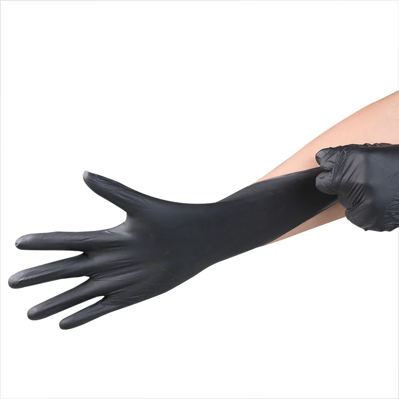 100pcs Tattoo Gloves Disposable Soft Black Medical Nitrile Sterile