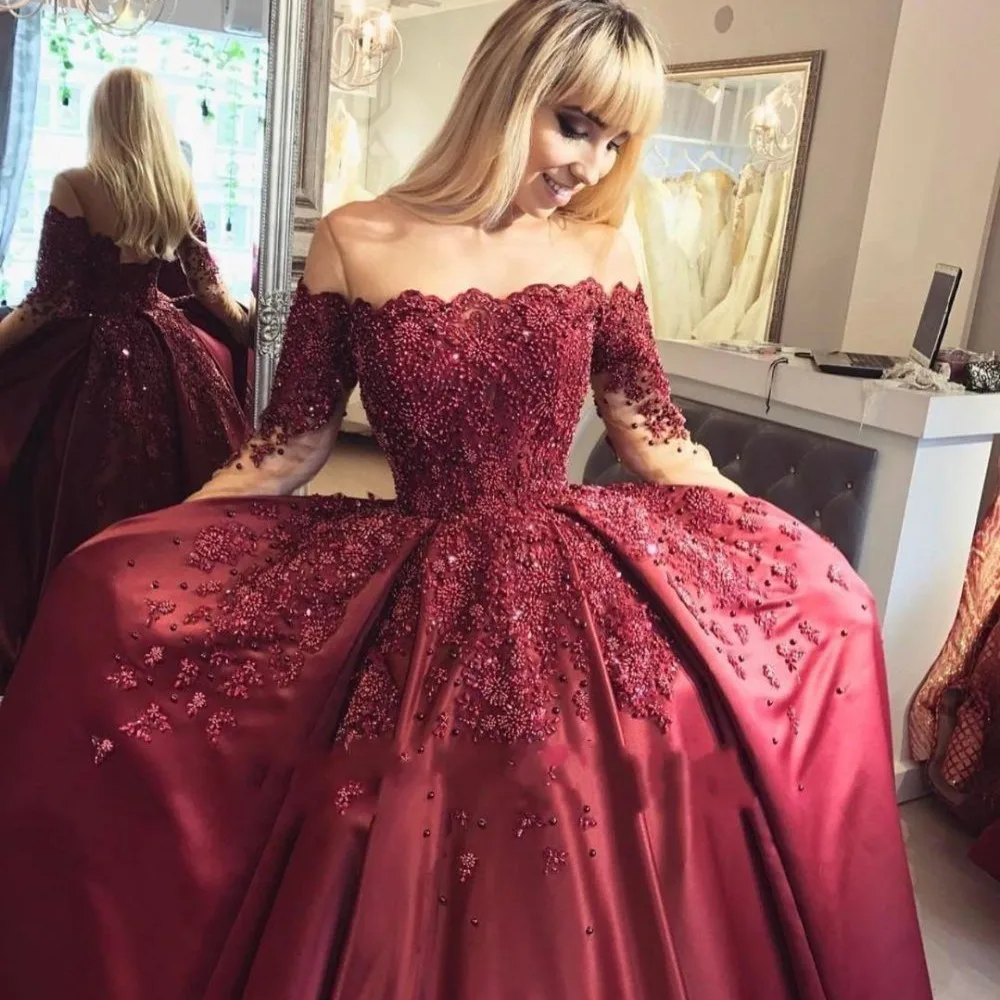 2018-burgundy-ball-gown-quinceanera-dresses (1)