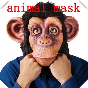 

Latex Full Head Halloween Gift Theater Props Rubber Monkey Mask