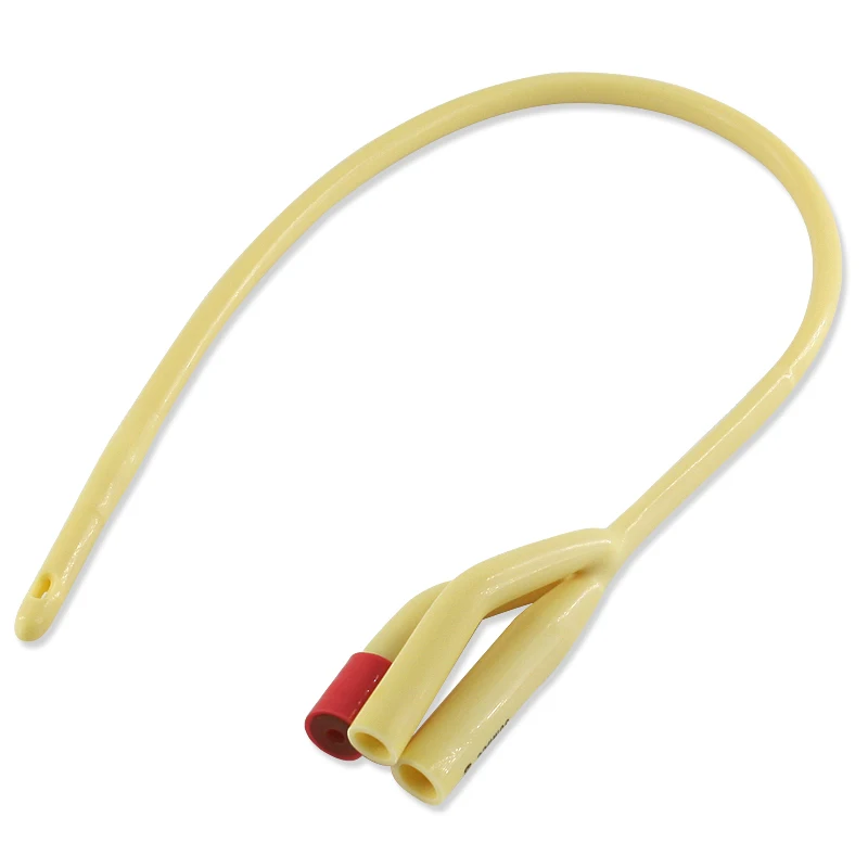 12 pcs Three cavity Latex Disposable Urethral Catheters Inserted Tube Urethral Dilators sterilized urethral catheter 