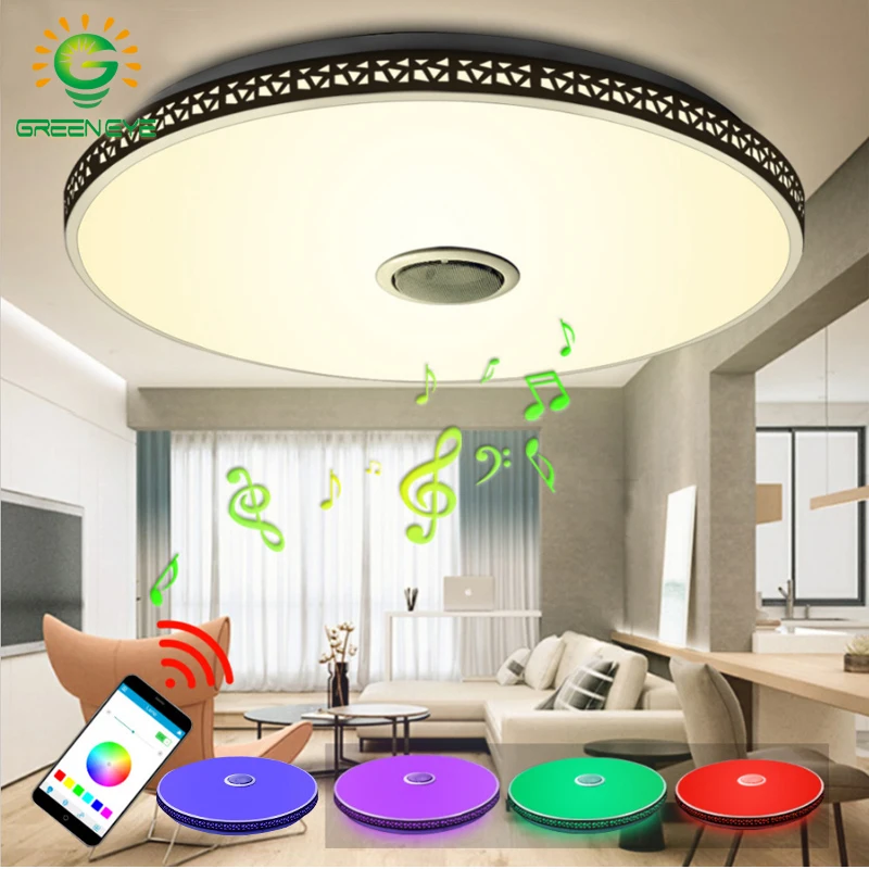 

Modern LED ceiling lights RGB LED Lamp Panel Round led ceiling light APP Remote control Bluetooth Music light Bedroom light