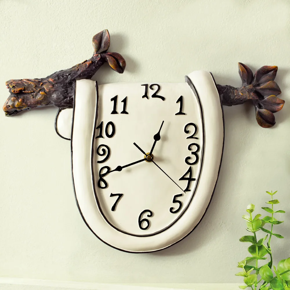 Handmade Creative Resin Vintage Wall Hanging Clock For Modern Home Decorations Ornaments In Clocks From Garden On Aliexpress Handmade Creative Resin Vintage Wall Hanging Clock For Modern Home Decorations Ornaments In Clocks From Garden On Aliexpress