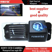 FUWAYDA SONY CCD Retrovisor Del Coche CÁMARA de Aparcamiento Inversa de Copia de Seguridad para VW Volkswagen Polo V (6R)/Golf 6 VI/Passat CC a prueba de agua