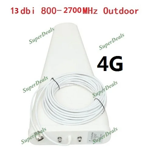 ZQTMAX 11dbi наружная логарифмическая антенна N Female для 2G 3g 4G повторитель сигнала сотового телефона и коаксиальный кабель