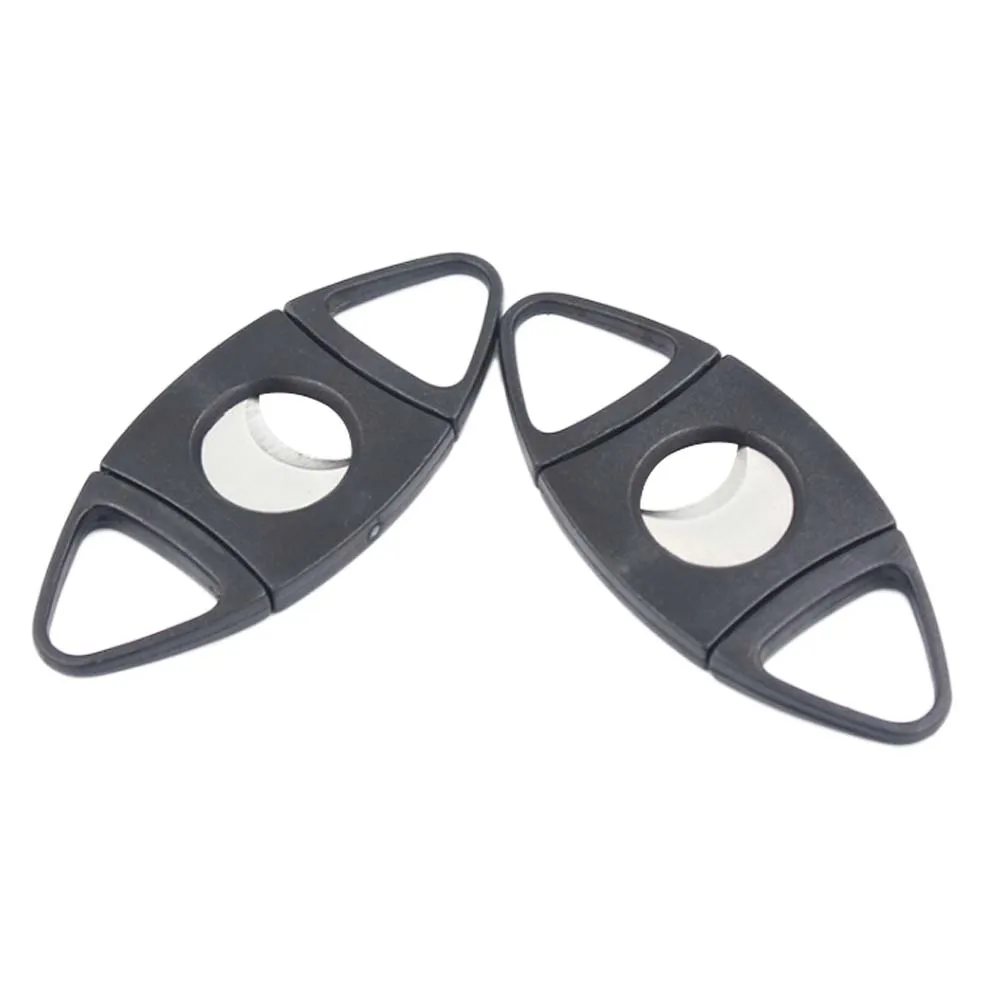 SY Cigar Cutter Plastic Stainless Steel Double Blades Cutter Knife Pocket Cigar Scissors Shears Cigar Accessories