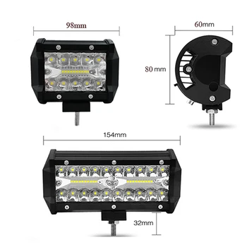 

Car work lights led fog lamp automobiles headlamp 12v led 60w 120w 180w 240w 300w working light roof Strip lamp headlights