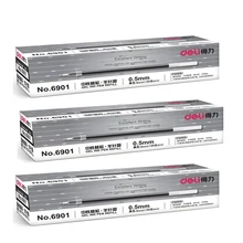 Гелевые, Дели чернильная ручка 60 шт./партия Стандартный половина трубка пополнение ручка половина игольчатый клапан головы пополнения чернил 0,5 мм 131*5,5 мм 6901