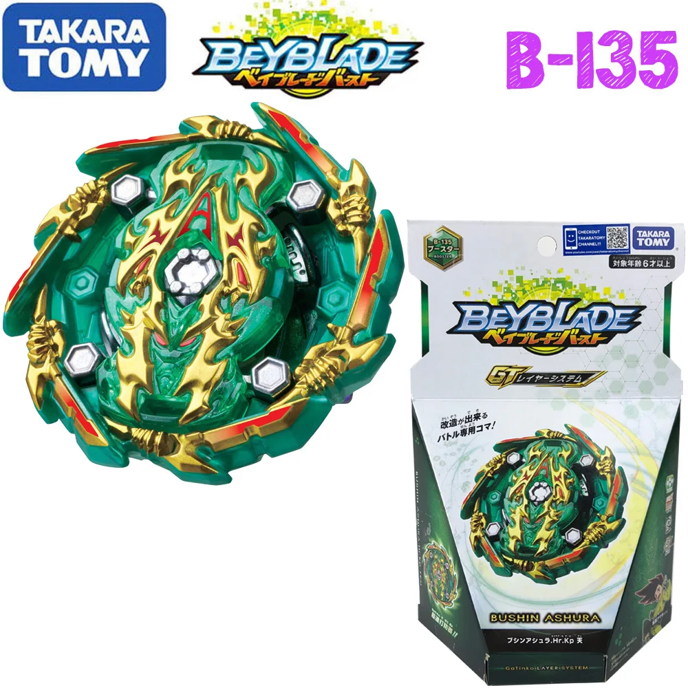 

Takara tomy Beyblade Burst B-135 Booster Bushin Ashura. Hr. Kp Heaven Bayblade Bay blade without Launcher Popular Collection toy