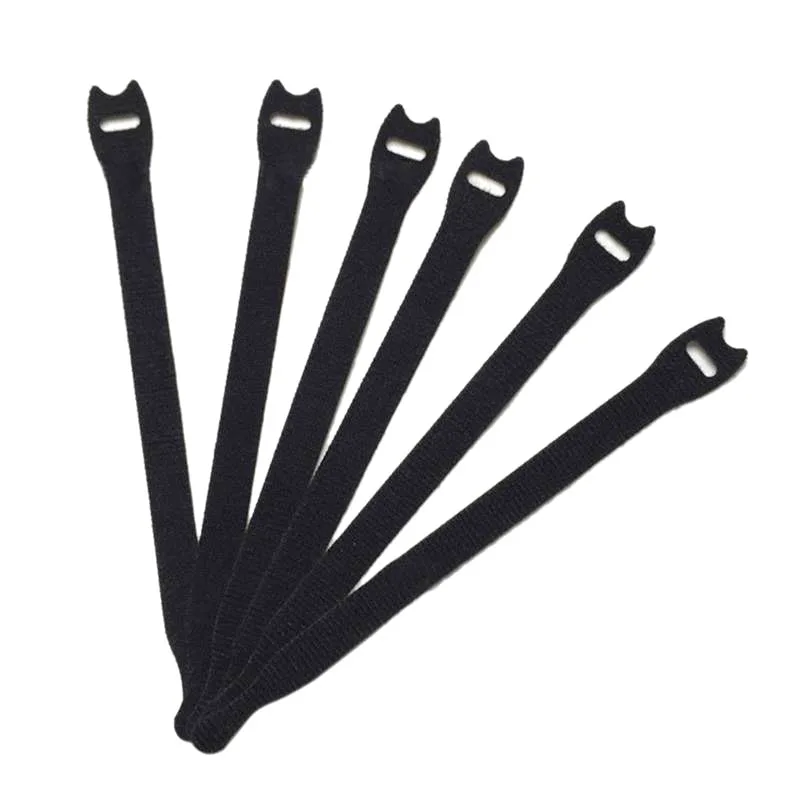 25Pcs Magic Stickers Ties Cable Cord Organizer Wraps Reusable Die Cut