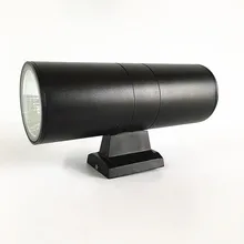 1 шт. 6 Вт 10 Вт 14 Вт наружная настенная лампа с двойной головкой 2x3 Вт 2x5 Вт 2x7 Вт вверх вниз здание водонепроницаемый IP65 корпус черный или серый AC 110 В 220 В