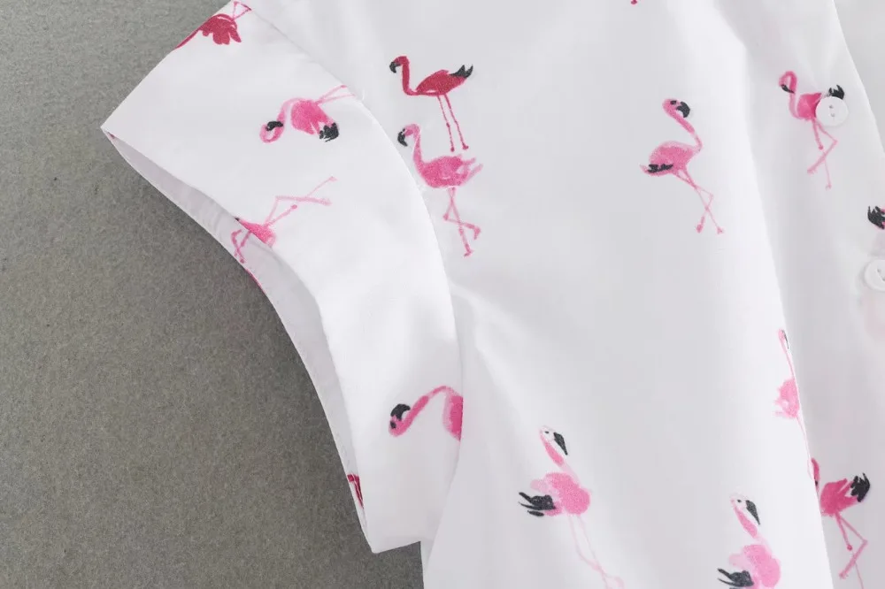 blusa de flamingo feminino
