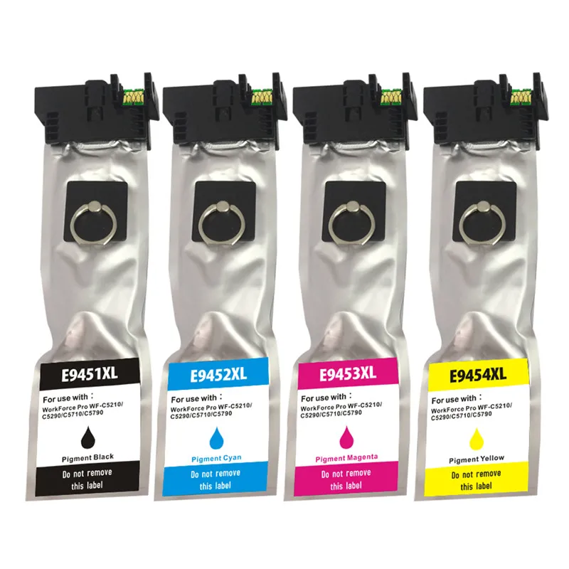 

4pack For Compatible ink cartridge 9451 9452 9453 9454 for WorkForce Pro WF-C5790/C5710/C5290/C5210