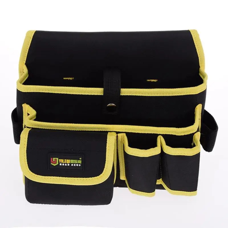 

600D Oxford Cloth Electricians Toolkit Waist Pack Pouch Storage Crossbody Bag Tool Bags Large Capacity Hardware Bag Belt Kit New