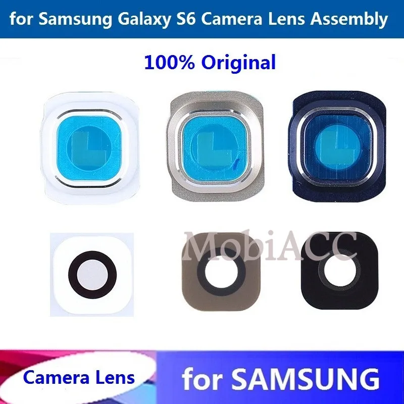 for Samsung Galaxy S6 Glass Camera Lens + Lens Cover 100%