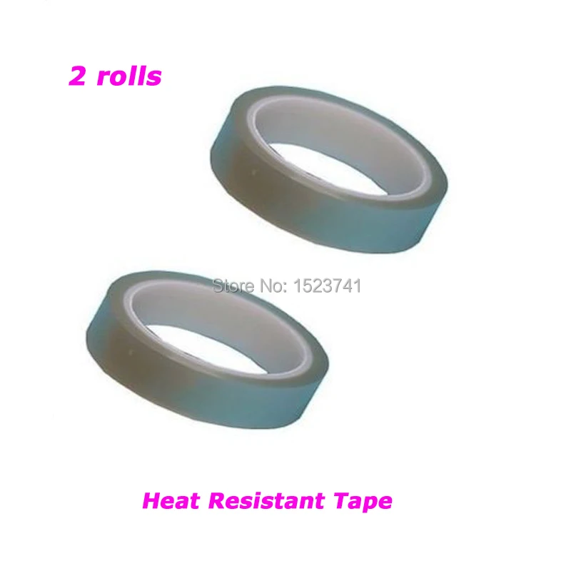 2Rolls Heat Resistant Adhesive Hot Foil Stamping Tape High Temperature tapein Office Adhesive