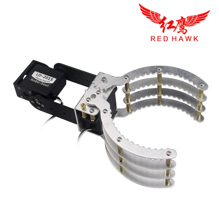 

DIY full metal robotic claw gripper robot mechanical claw compatible with LD-2015 servo / LD-335MG servo for DIY robot
