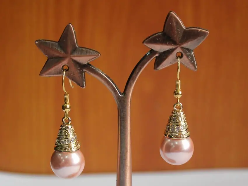 

high qulity 12mm pink perl bed erring