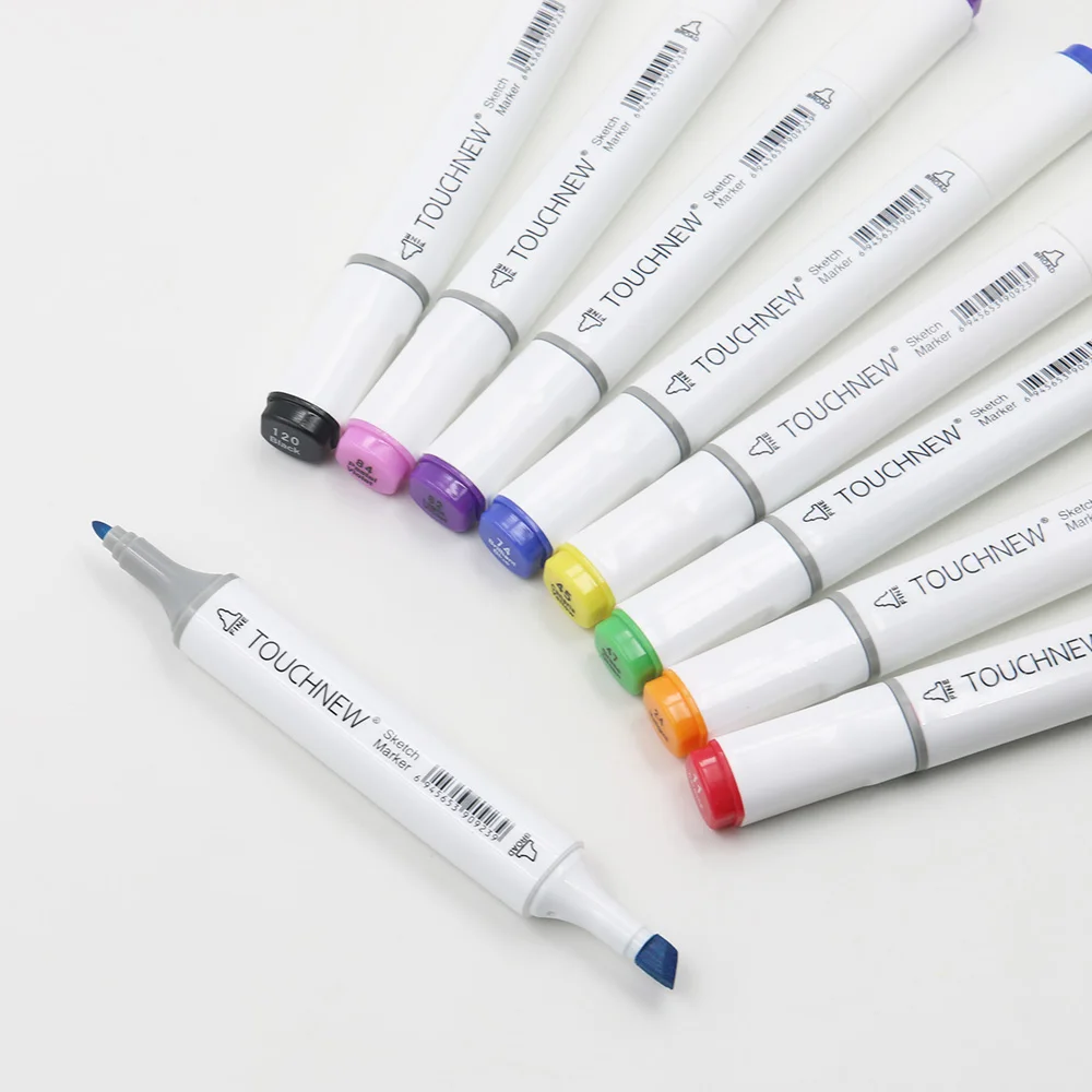 

TOUCHNEW 168 Color Optional Sketch Art Marker Pen Oily Alcohol Markers Professional Painting Drawing Markers Painting Supplies