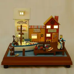 Кукла ручной работы дома мебель Miniatura Diy кукольные домики миниатюрный деревянный кукольный домик игрушки для детей взрослые подарок на