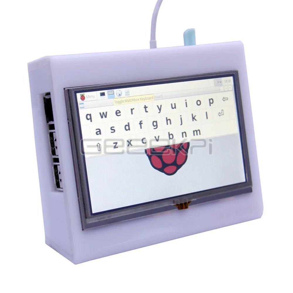 

GeeekPi Acrylic Bracket Case Holder for Raspberry Pi 5 Inch 800*480 HDMI Touch Screen LCD Display