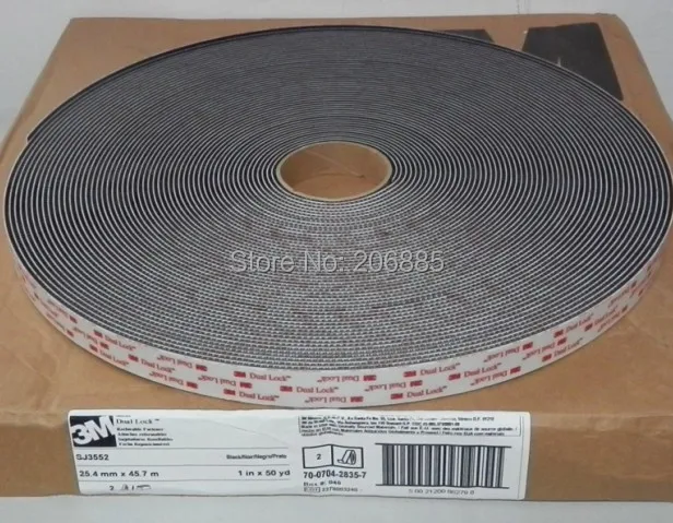 3M SJ3552 Type 170 Dual Lock adhesive black tape 1 50yard one roll we can die