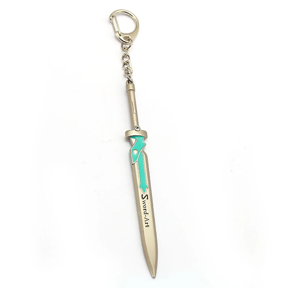 Sword Art Online SAO Swords металлические брелки Kirigaya Kazuto Kirito Excalibu Asuna Elucidator ножны брелок |