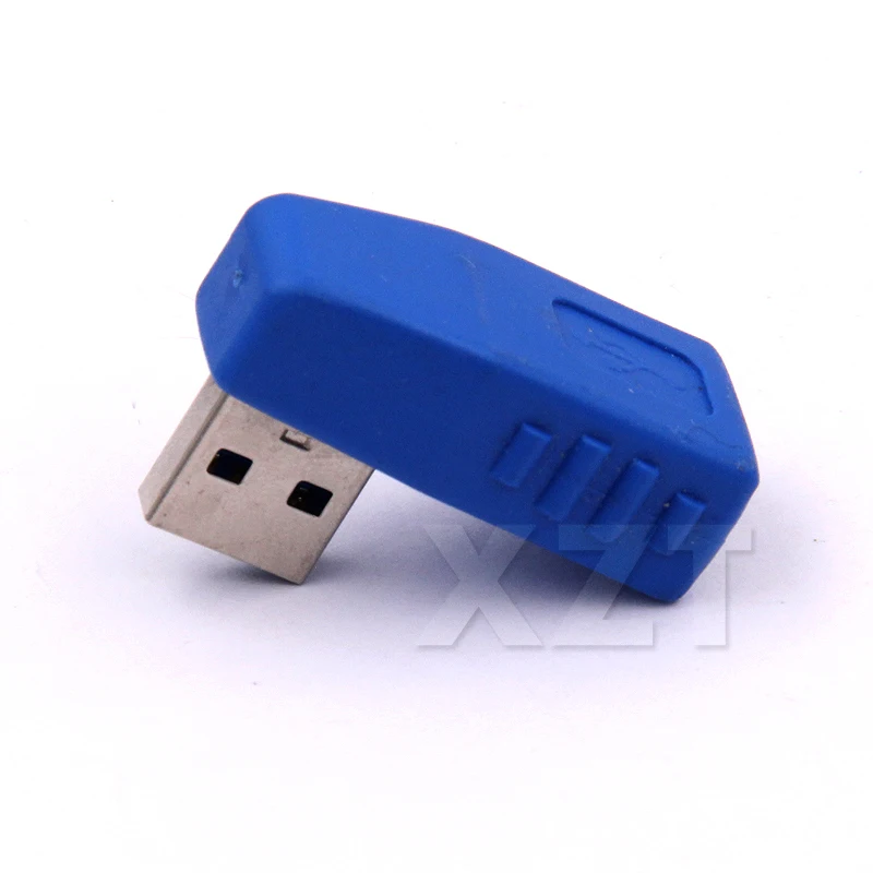 Новинка, 1 шт., USB 3,0, 90 градусов, левый USB, мужской на женский, адаптер, USB 3,0, мужской на женский, 90 градусов, конвертер