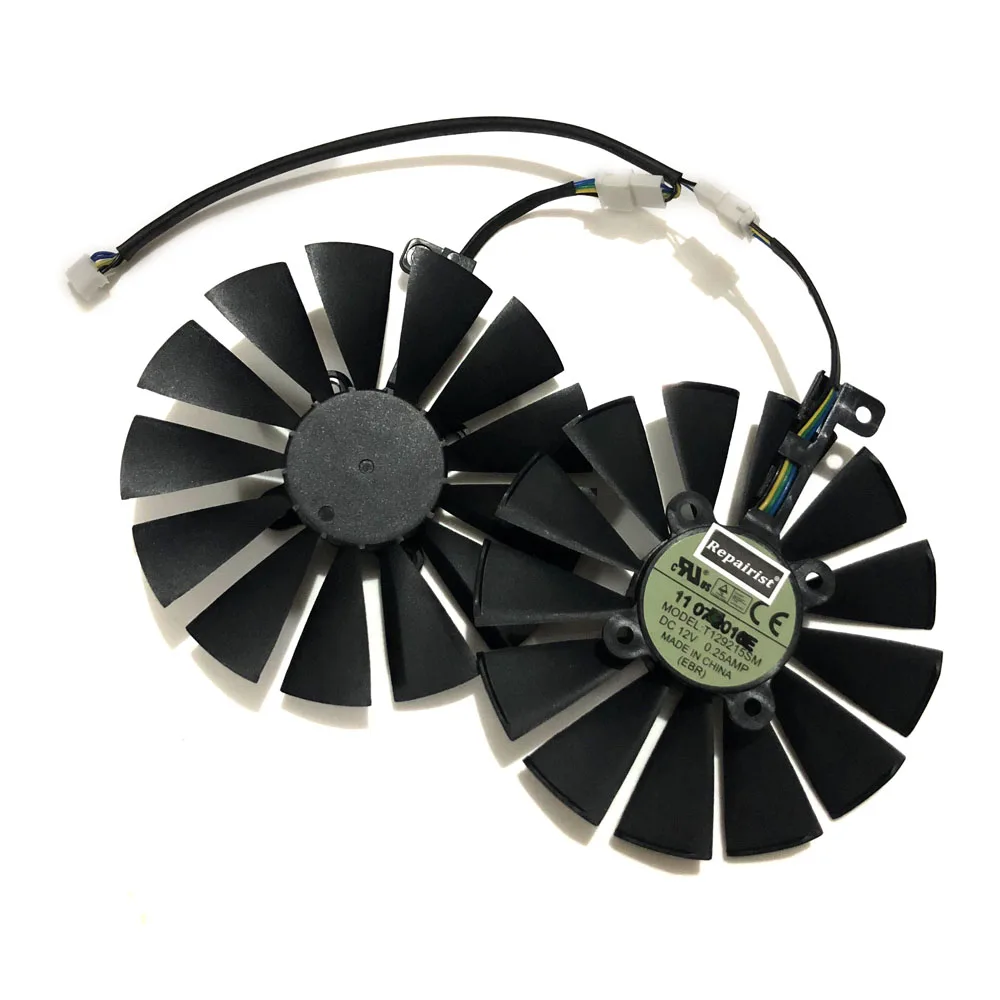 95 мм T129215SM охлаждающий вентилятор GPU для ASUS ROG POSEIDON GTX1080TI STRIX RX 570 470 580 GTX 1050Ti Замена