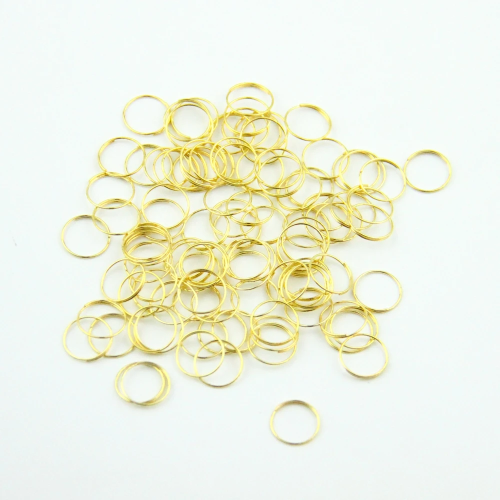 2000PCS 11mm Chrome Plated Chandelier Beads Faceted Ball Connectors Steel Rings 
