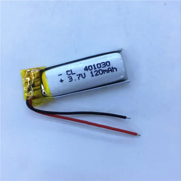 

Dinto 1pc 401030 3.7V 120mAh Replacement Lithium Cell Li-on Polymer Battery Li-po Batteries for MP3 MP4 GPS Toy Bluetooth