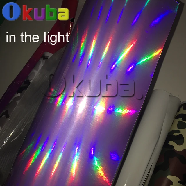 purple holographic chrome film wrap diy full car body wrapping