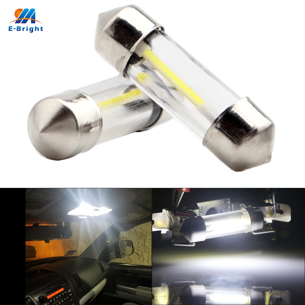 YM E-Bright 50 шт. монолитный блок светодиосветодиодный C5W 31 мм 36 39 41 автомобильный