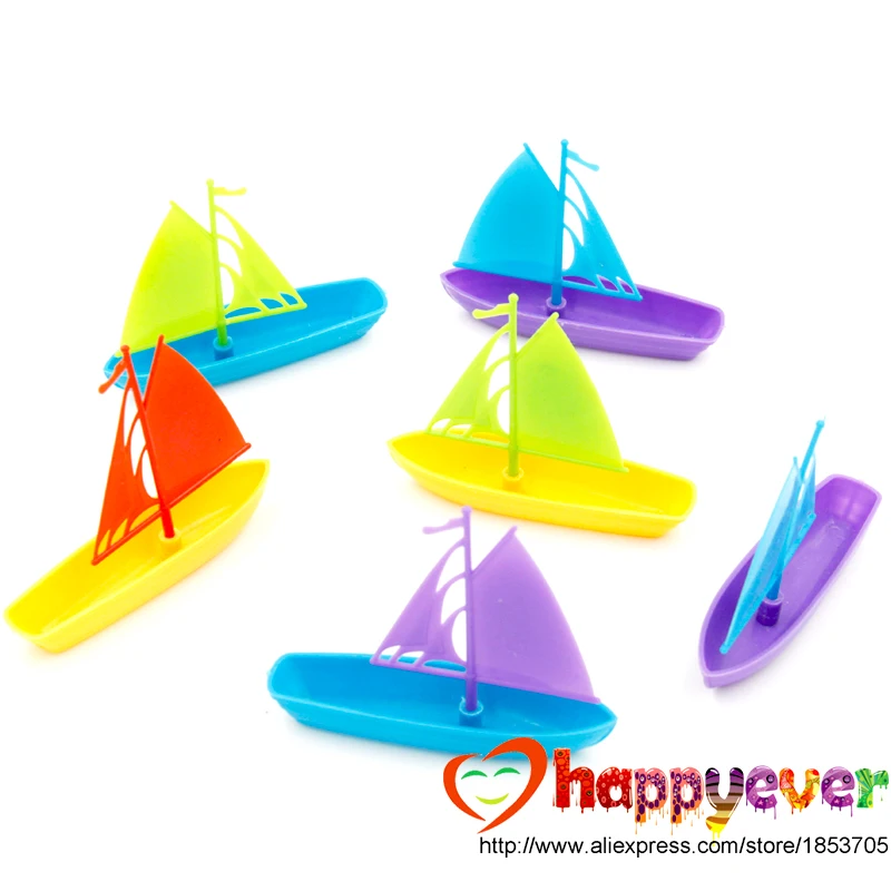 Buy 12PCS Multicolor Sailboats Boat toy for kids Beach