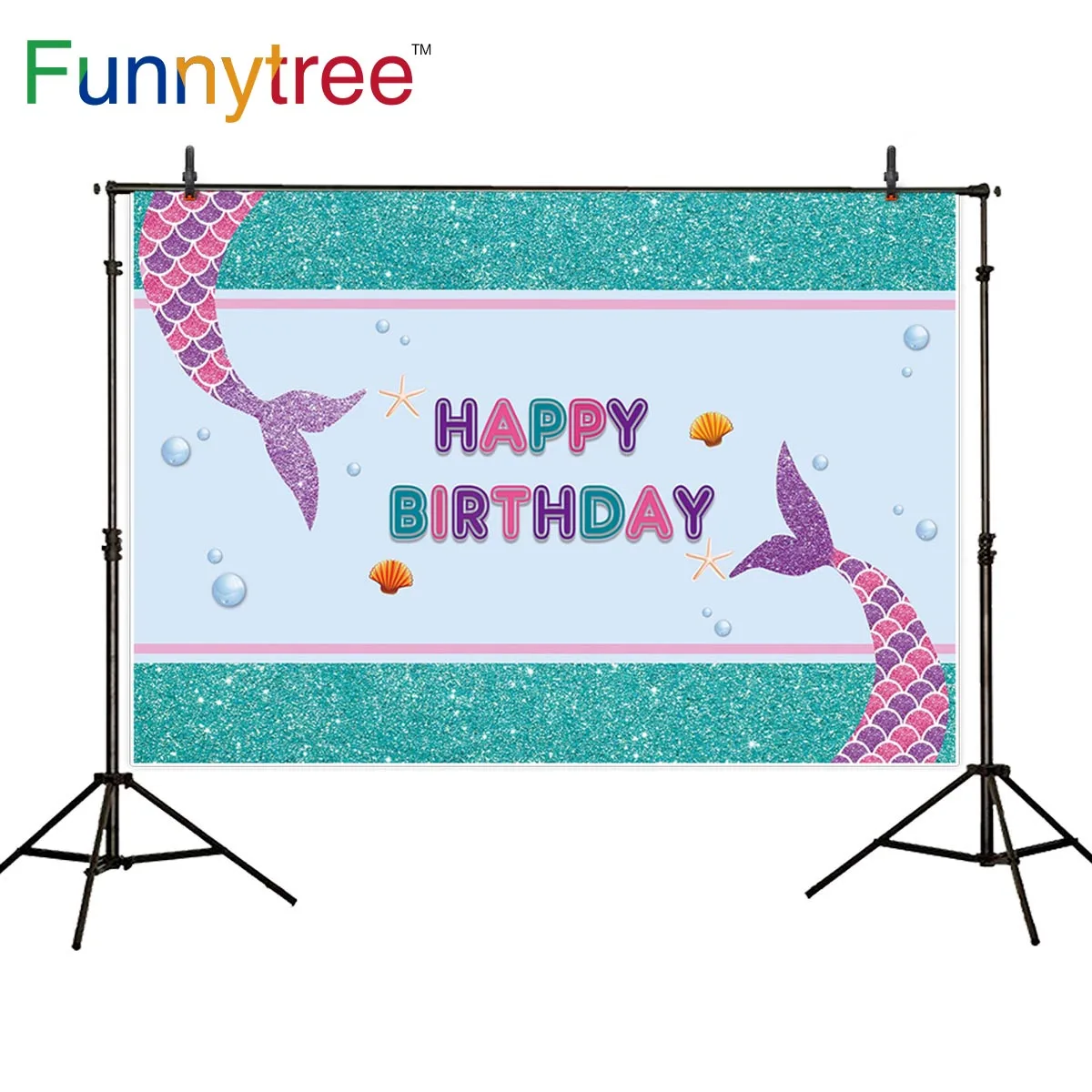 Funnytree девушка день рождения фон фотосессия Лето русалка пузырь Блеск Кристалл