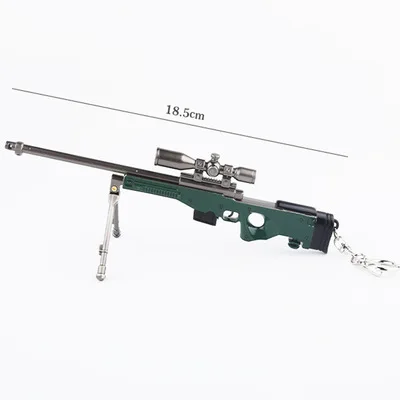 Goedkoop 18 cm 98 k AKM M16A4 AWM Model Pistool Sleutelhanger Hanger Mini Metalen Speelgoed Pistool Speelgoed Legering Wapen Collection Gift voor Kinderen