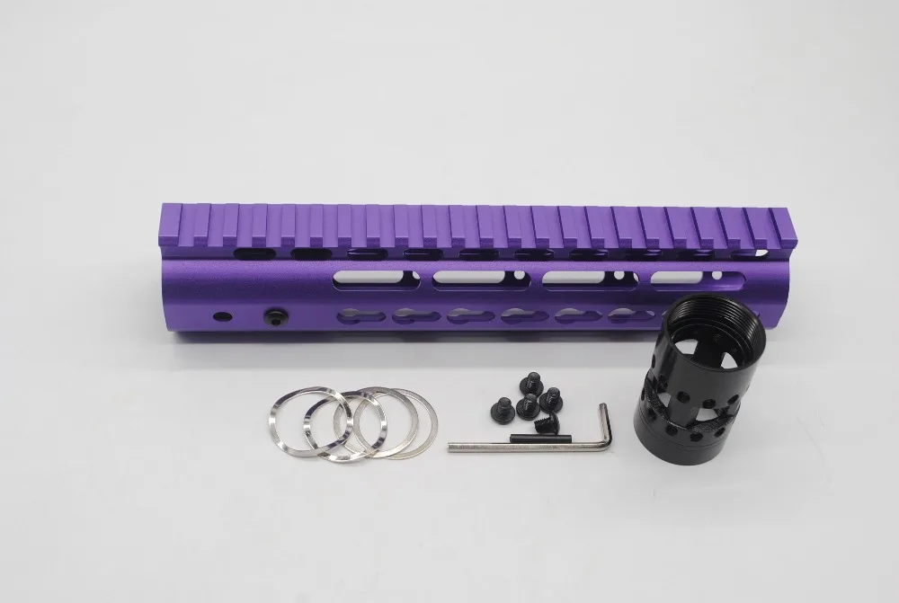 Трирок 9 ''дюймовый фиолетовый анодированный Keymod Handguard Rail Free Float Picatinny Mount System