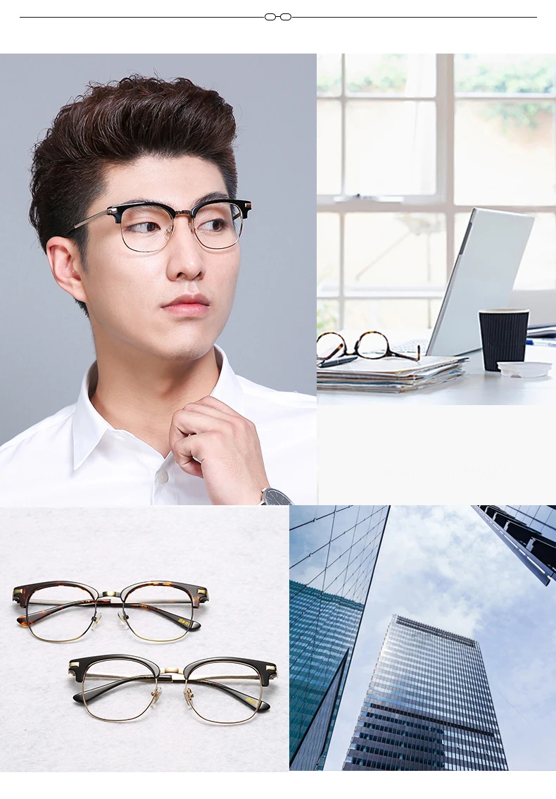 Медицинское стекло es для мужчин, модная ацетатная прозрачная Оправа ...