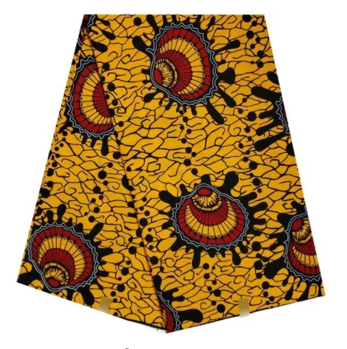 High Quality Cotton Fabric African Ankara Veritable Wax Cloth Veritable Wax African Real Dutch Wax 6yards/piece For Wedding - Цвет: as picture