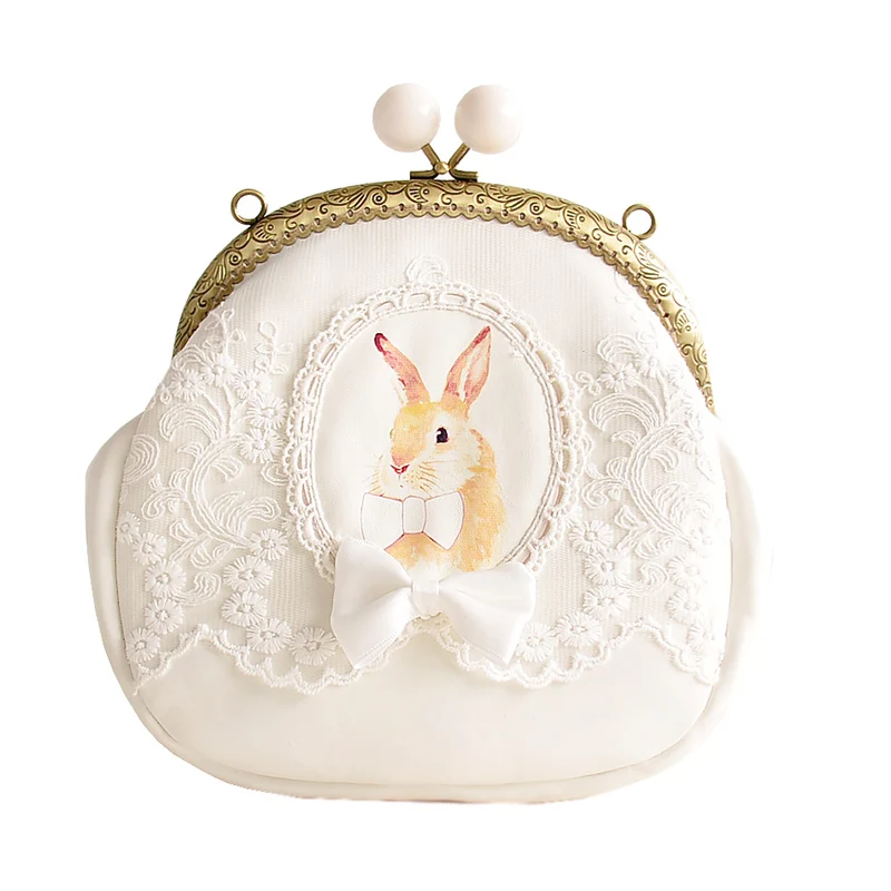 2017 New Arrival Women Lovely Rabbit Shell shaped Messenger Bag Cute