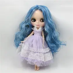 Ледяной завод игрушка BJD подарок Нео Обнаженная Блит кукла синий микс мятный волос центр Расставание Совместное тела 1/6 30 см 280BL1714/4006