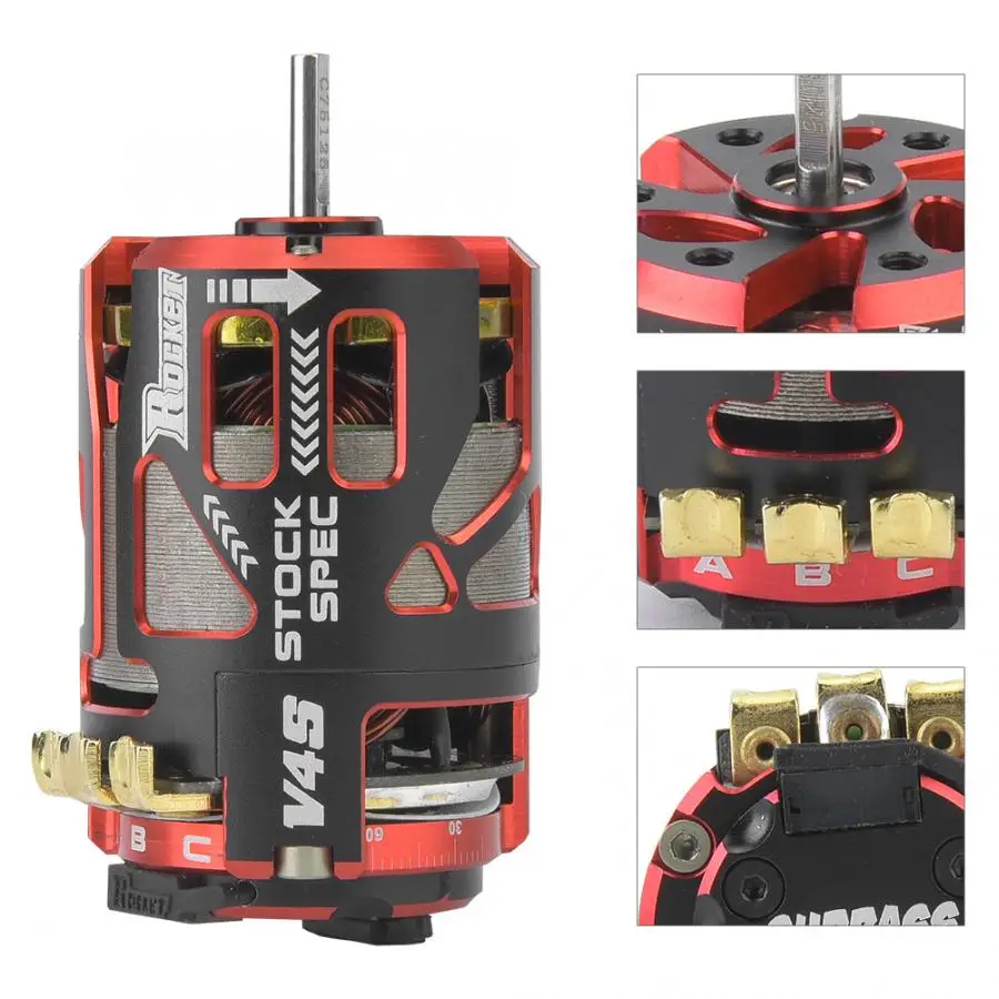 Ракета 1-3S 17,5 T/21,5 T бесщеточный двигатель спец 540 V4S 1900KV/2400KV сенсорный бесщеточный двигатель для RC гоночный автомобиль трек запчасти
