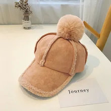 НОВАЯ шапка женская модная шапка tide Осень-Зима плюшевая Повседневная бейсбольная кепка дикая уличная Бейсболка Шляпа несколько цветов выбор